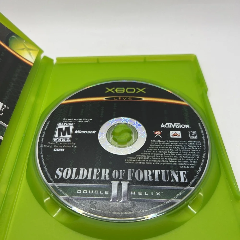 Soldier of Fortune II: Double Helix (Microsoft Xbox, 2003) CIB DISC MINT